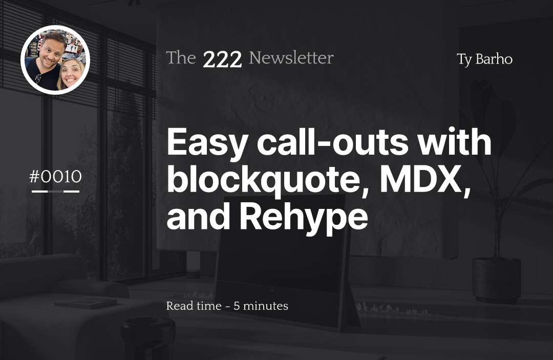 Easy call-outs with blockquote, MDX, and Rehype